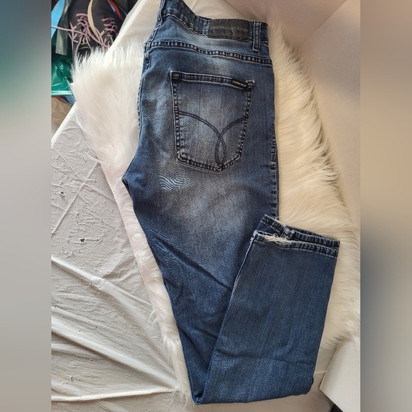 Calvin Klein Men's Blue Jeans, Size 34 X 32 - Picture 7 of 7